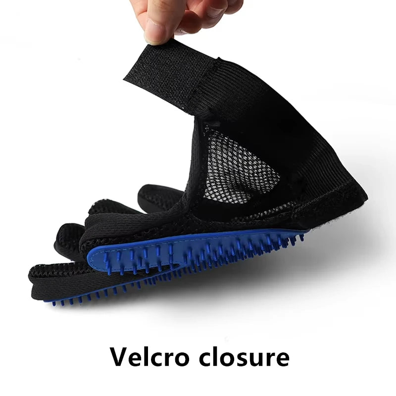 Pet Glove Cat Grooming Glove Cat Hair Deshedding Brush Gloves Dog Comb for Cats Bath Hair Remover Clean Massage Brush for Animal